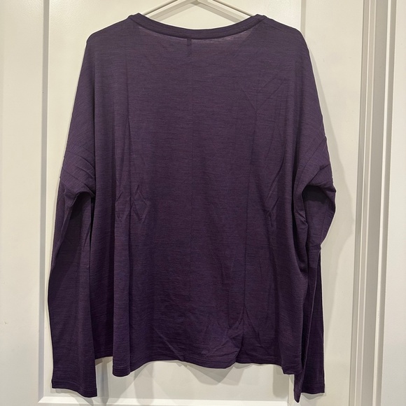 NWT Icebreaker Merino Aria Scoop Long Sleeve Top (Large) - Picture 2 of 7